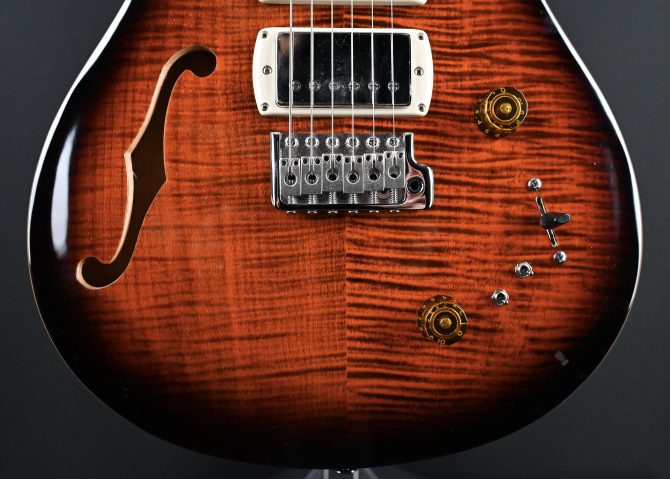 PRS SE Special Semi-Hollow Orange Tiger Smokeburst #659