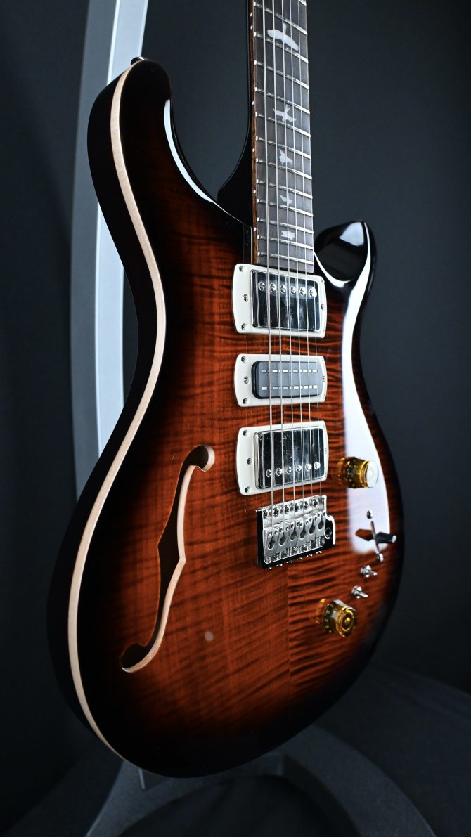 PRS SE Special Semi-Hollow Orange Tiger Smokeburst #659