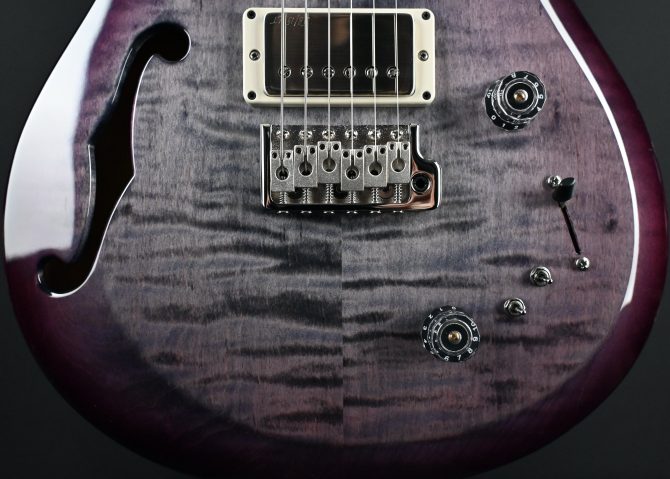 PRS S2 Special Semi-Hollow Faded Gray Black Purple Burst #309