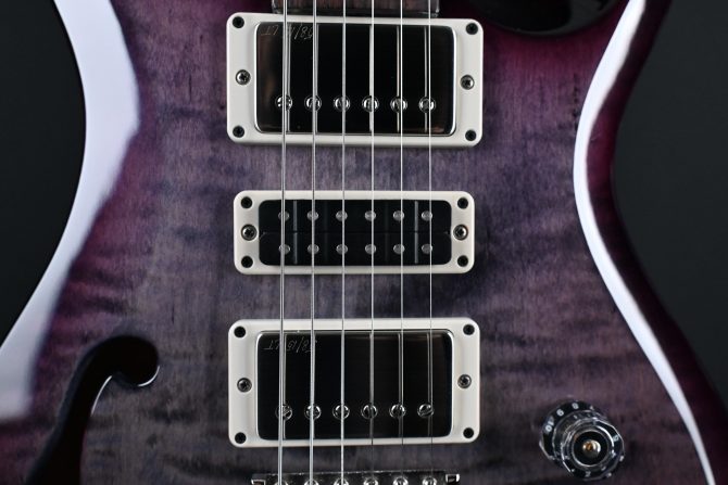 PRS S2 Special Semi-Hollow Faded Gray Black Purple Burst #309
