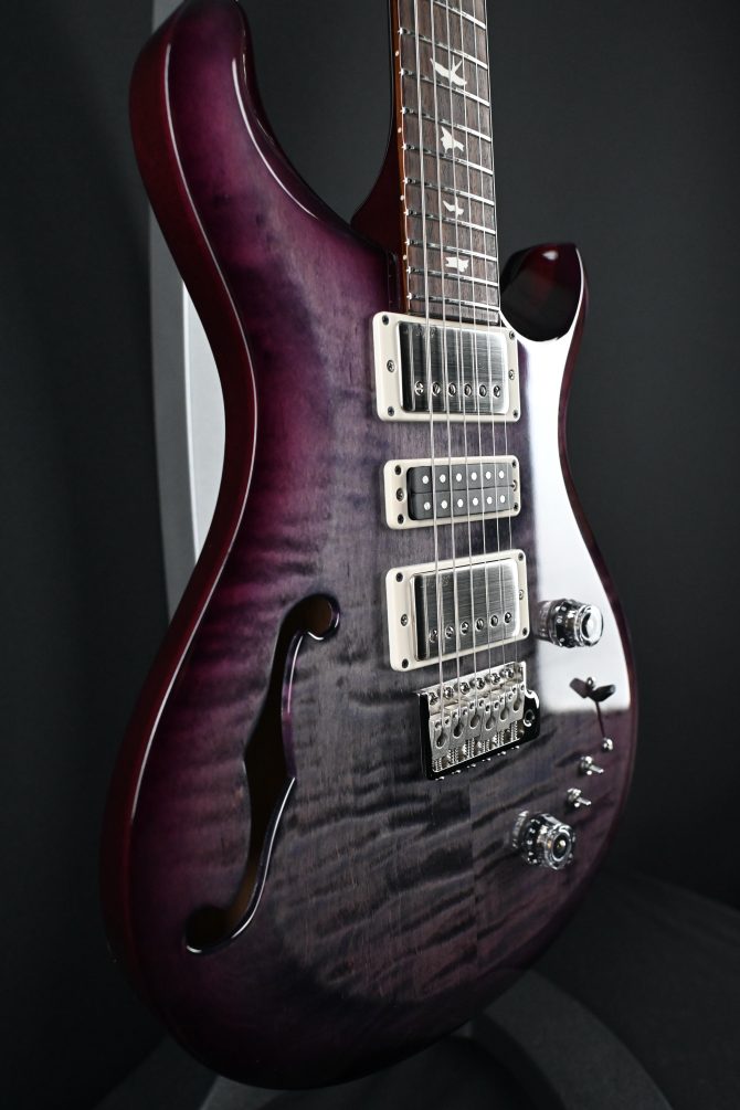 PRS S2 Special Semi-Hollow Faded Gray Black Purple Burst #309