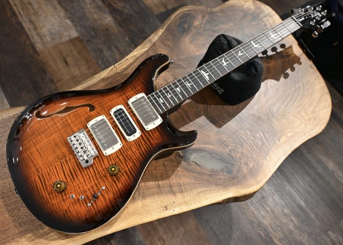 PRS SE Special Semi-Hollow Orange Tiger Smokeburst #659
