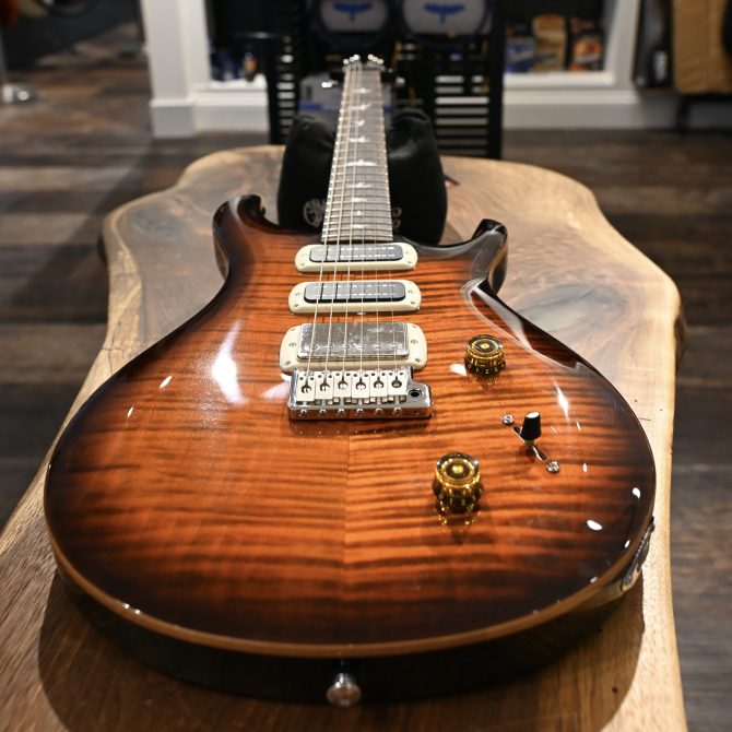 PRS SE Studio Orange Tiger Smokeburst Electric Guitar #821