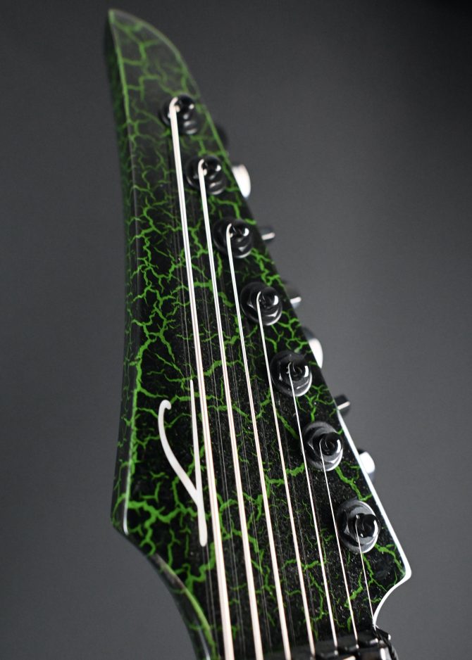 Legator N7FR-GR Green Crackle 7-String Electric Guitar #551