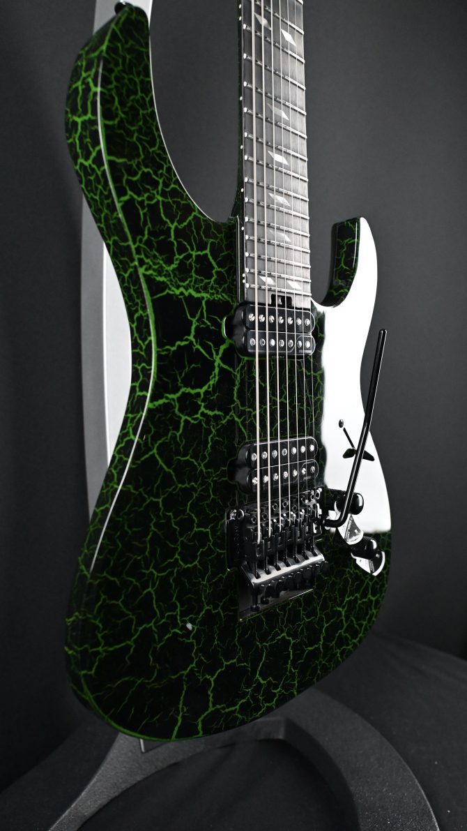 Legator N7FR-GR Green Crackle 7-String Electric Guitar #551