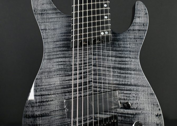 Legator N9F-BLK Black Flame Maple 9-String Multi-Scale Electric #150