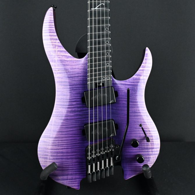 Legator G6FT-PR Purple Flame Multi-Scale Electric Guitar #150