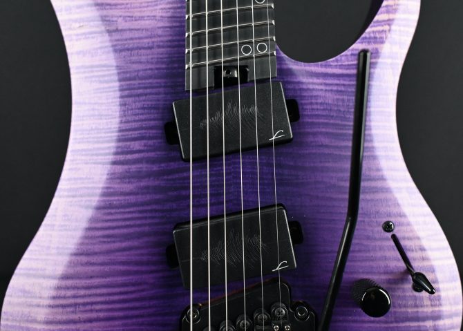 Legator G6FT-PR Purple Flame Multi-Scale Electric Guitar #150