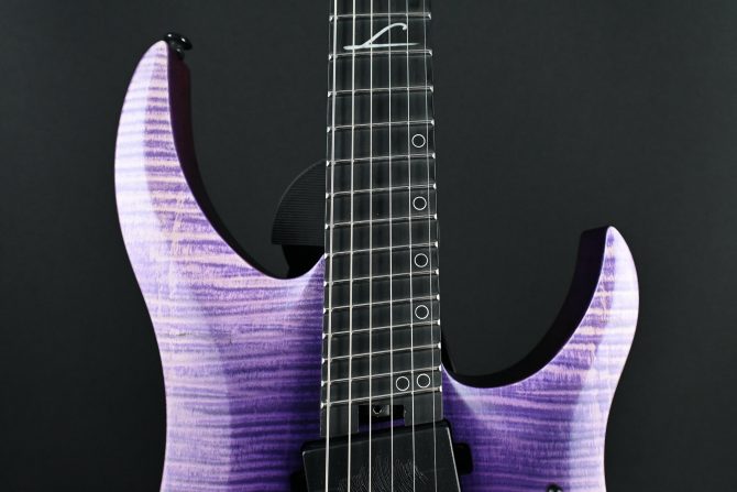 Legator G6FT-PR Purple Flame Multi-Scale Electric Guitar #150