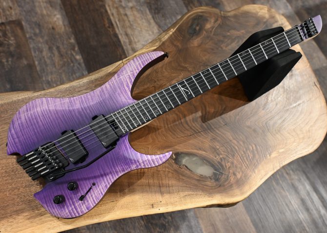 Legator G6FT-PR Purple Flame Multi-Scale Electric Guitar #150
