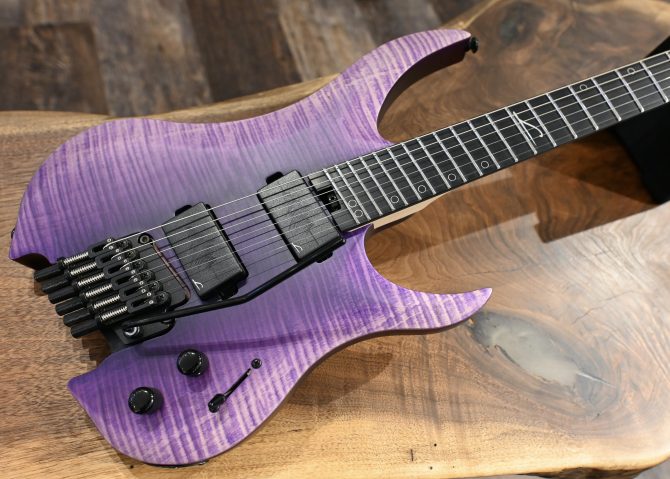 Legator G6FT-PR Purple Flame Multi-Scale Electric Guitar #150