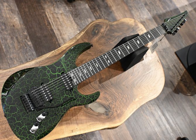 Legator N7FR-GR Green Crackle 7-String Electric Guitar #551