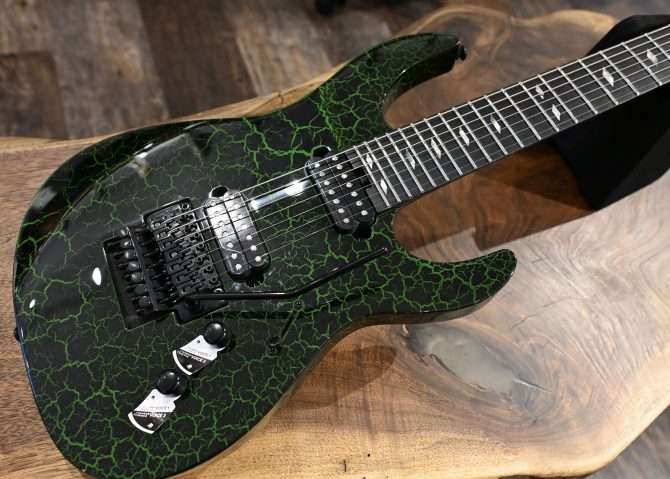 Legator N7FR-GR Green Crackle 7-String Electric Guitar #551