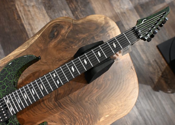 Legator N7FR-GR Green Crackle 7-String Electric Guitar #551