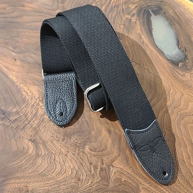PRS 2" Deluxe Cotton Guitar Strap Black