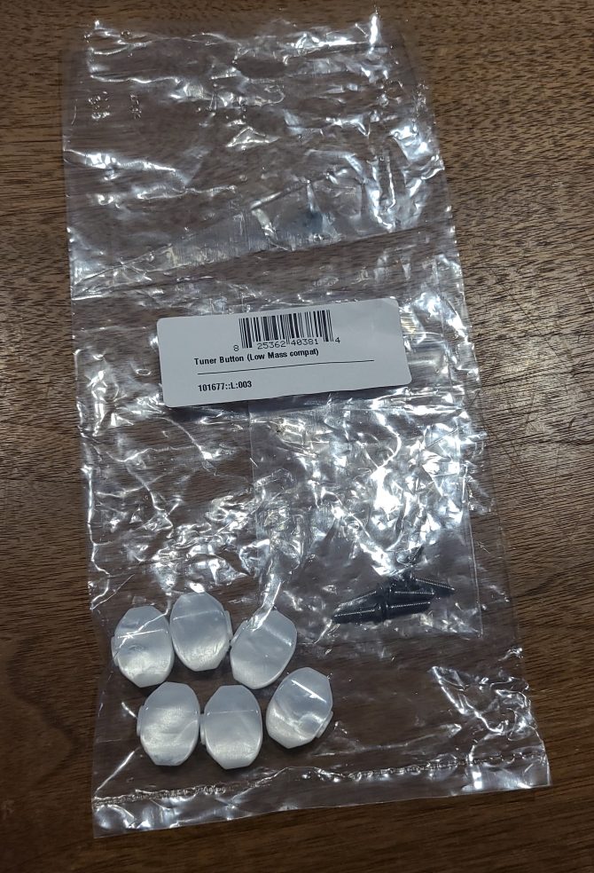 PRS S2 Tuner Buttons Pearloid Set of 6
