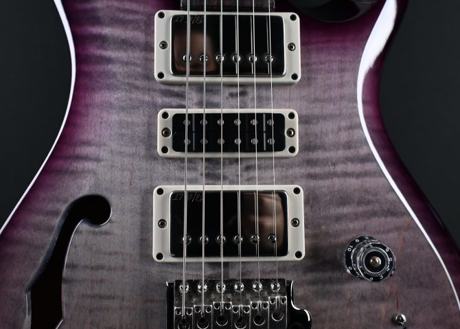 PRS S2 Special Semi-Hollow Faded Gray Black Purple Burst #402
