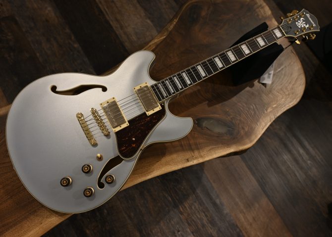 Ibanez AS73G-MSF Moonstone Silver Flat Hollowbody Electric #305