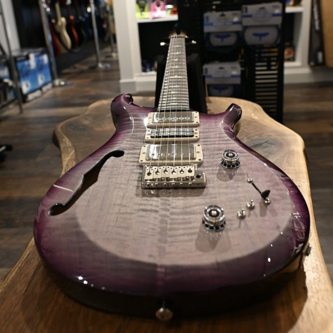 PRS S2 Special Semi-Hollow Faded Gray Black Purple Burst #402