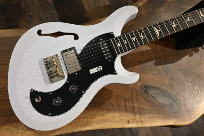 PRS S2 Vela Semi Hollow Satin Pearl White #773