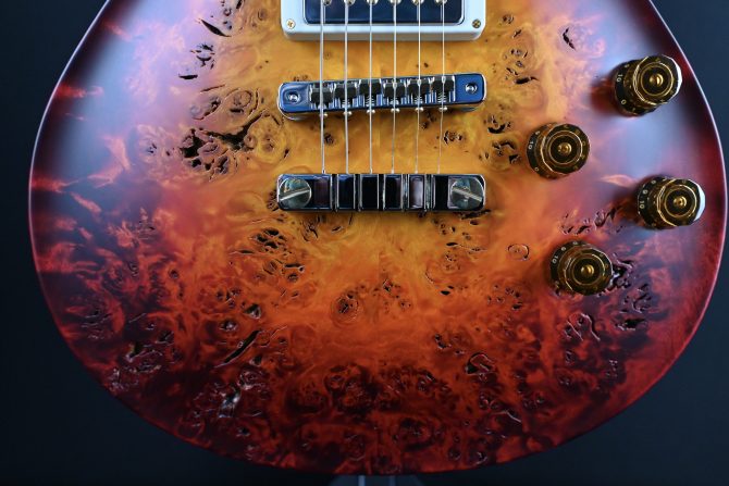 PRS Private Stock #12071 McCarty SC56 Poplar Burl Dragon's Breath Glow