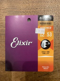 Elixir Acoustic Strings Phosphor Bronze 12-53
