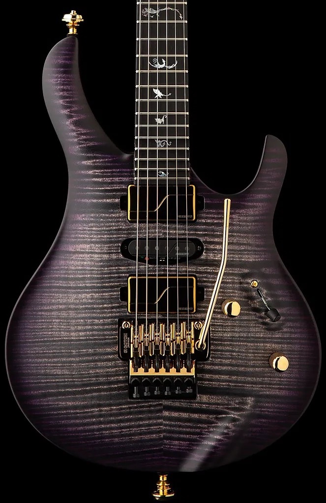 PRS Chleo Limited Edition Herman Li Signature Charcoal Purple Wraparound Burst