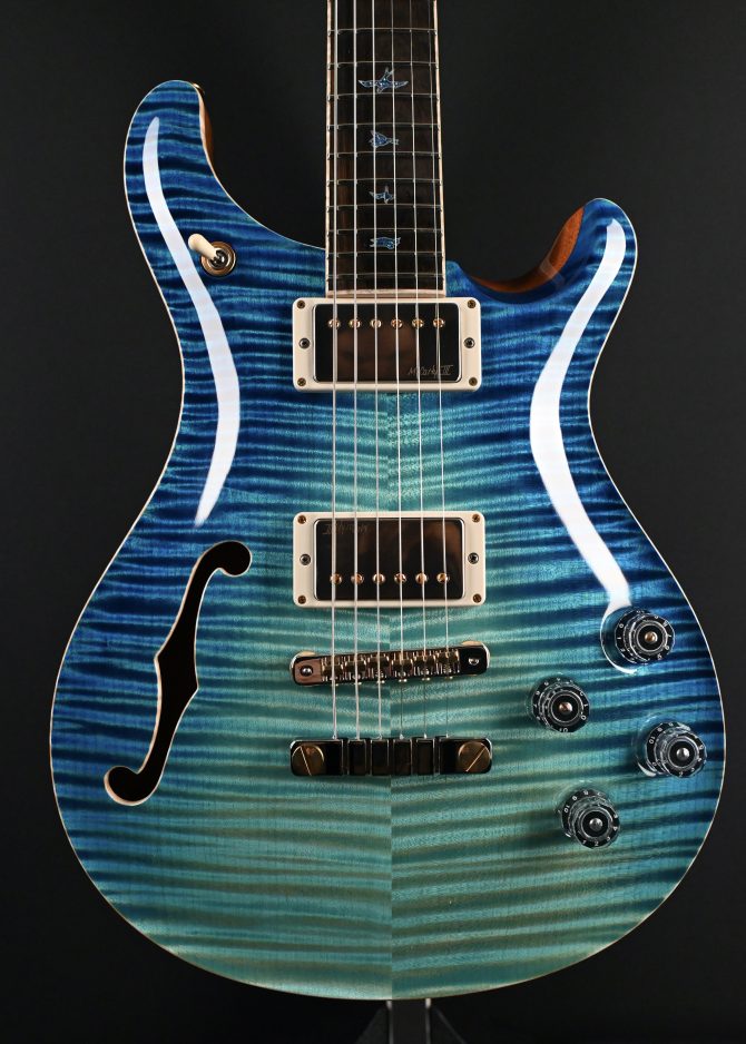 PRS Private Stock #12086 McCarty 594 Semi-Hollow Aquamarine Dragon's Breath