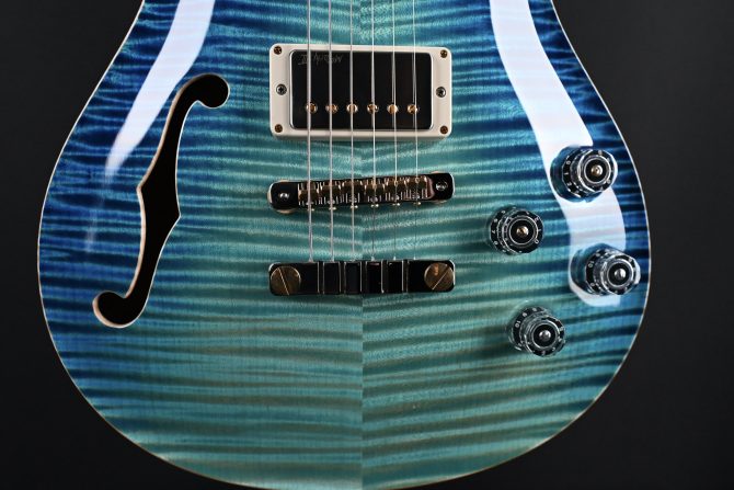 PRS Private Stock #12086 McCarty 594 Semi-Hollow Aquamarine Dragon's Breath