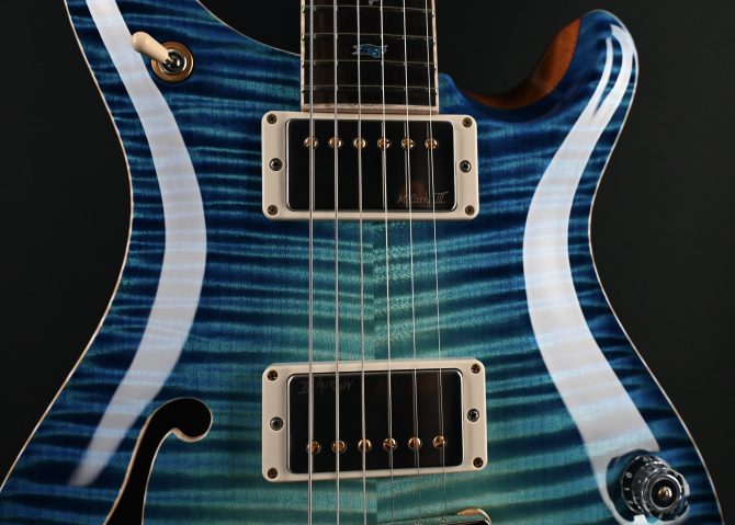PRS Private Stock #12086 McCarty 594 Semi-Hollow Aquamarine Dragon's Breath