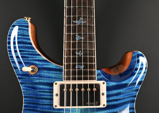 PRS Private Stock #12086 McCarty 594 Semi-Hollow Aquamarine Dragon's Breath
