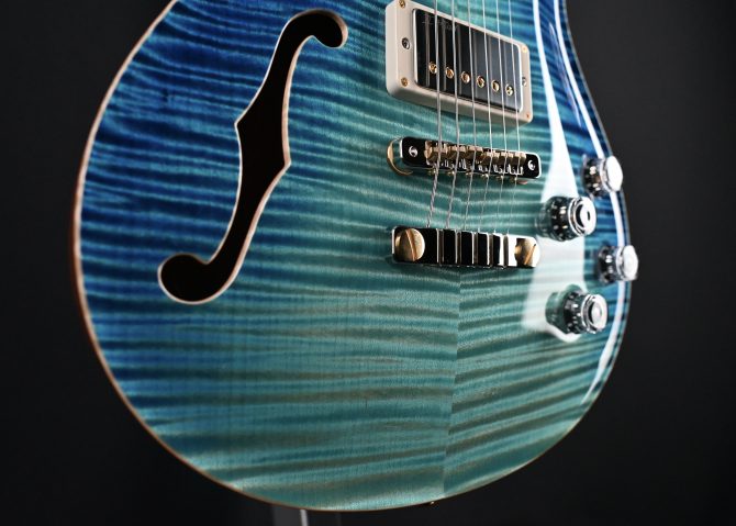 PRS Private Stock #12086 McCarty 594 Semi-Hollow Aquamarine Dragon's Breath