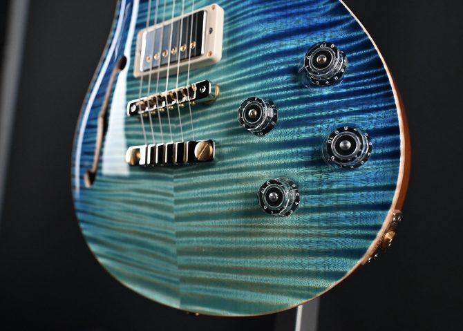 PRS Private Stock #12086 McCarty 594 Semi-Hollow Aquamarine Dragon's Breath