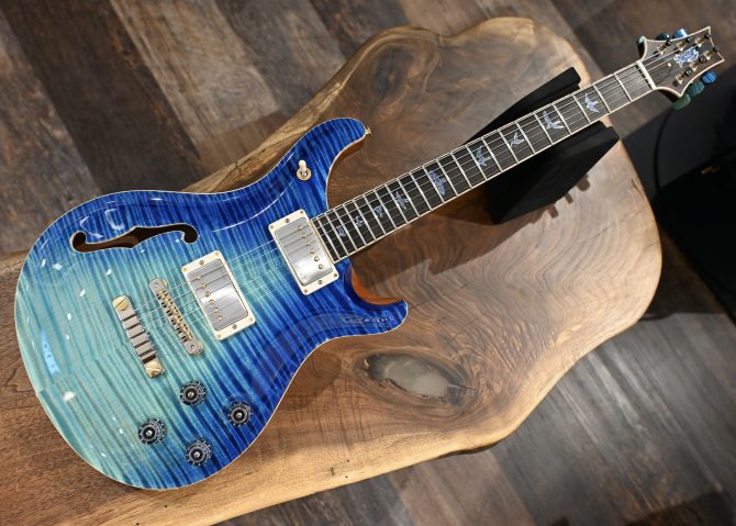 PRS Private Stock #12086 McCarty 594 Semi-Hollow Aquamarine Dragon's Breath