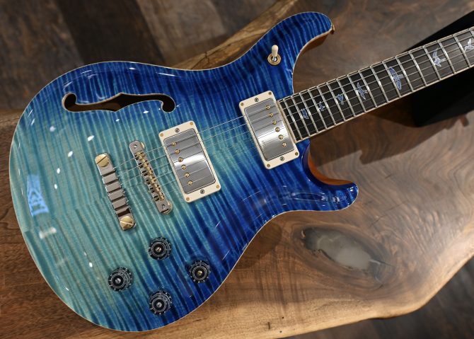 PRS Private Stock #12086 McCarty 594 Semi-Hollow Aquamarine Dragon's Breath