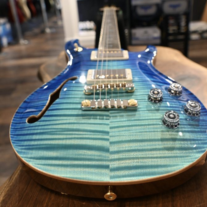 PRS Private Stock #12086 McCarty 594 Semi-Hollow Aquamarine Dragon's Breath