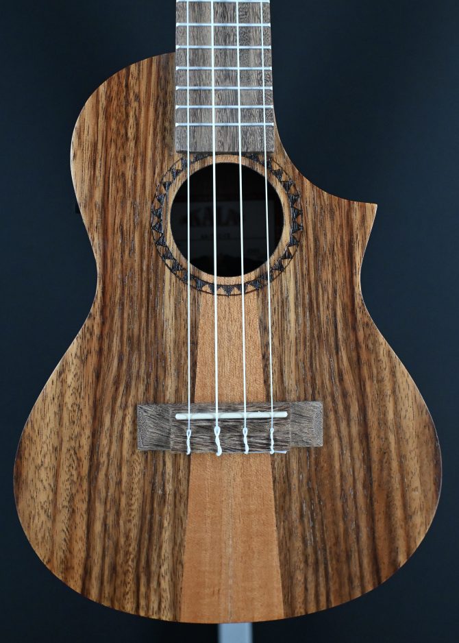 KA-TK-C-CE Teak Tri-Top Concert Ukulele