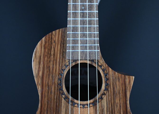 KA-TK-C-CE Teak Tri-Top Concert Ukulele