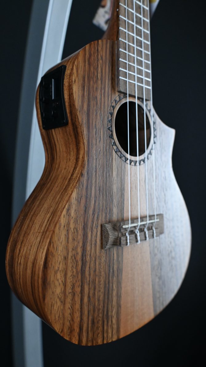 KA-TK-C-CE Teak Tri-Top Concert Ukulele