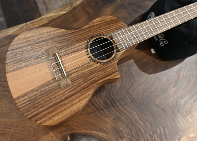KA-TK-C-CE Teak Tri-Top Concert Ukulele