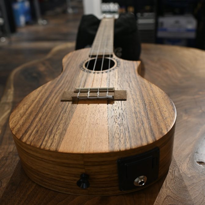 KA-TK-C-CE Teak Tri-Top Concert Ukulele