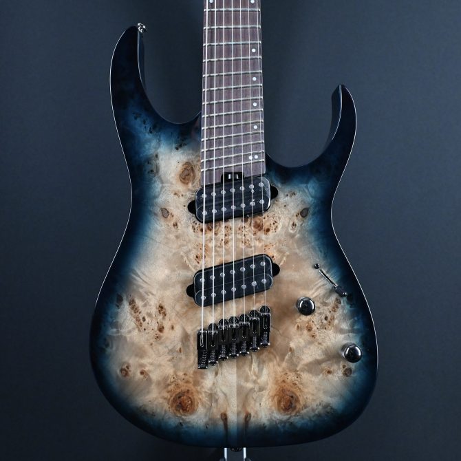 Ibanez RGMS7PB-CBS Cosmic Blue Starburst 7-String Guitar #388