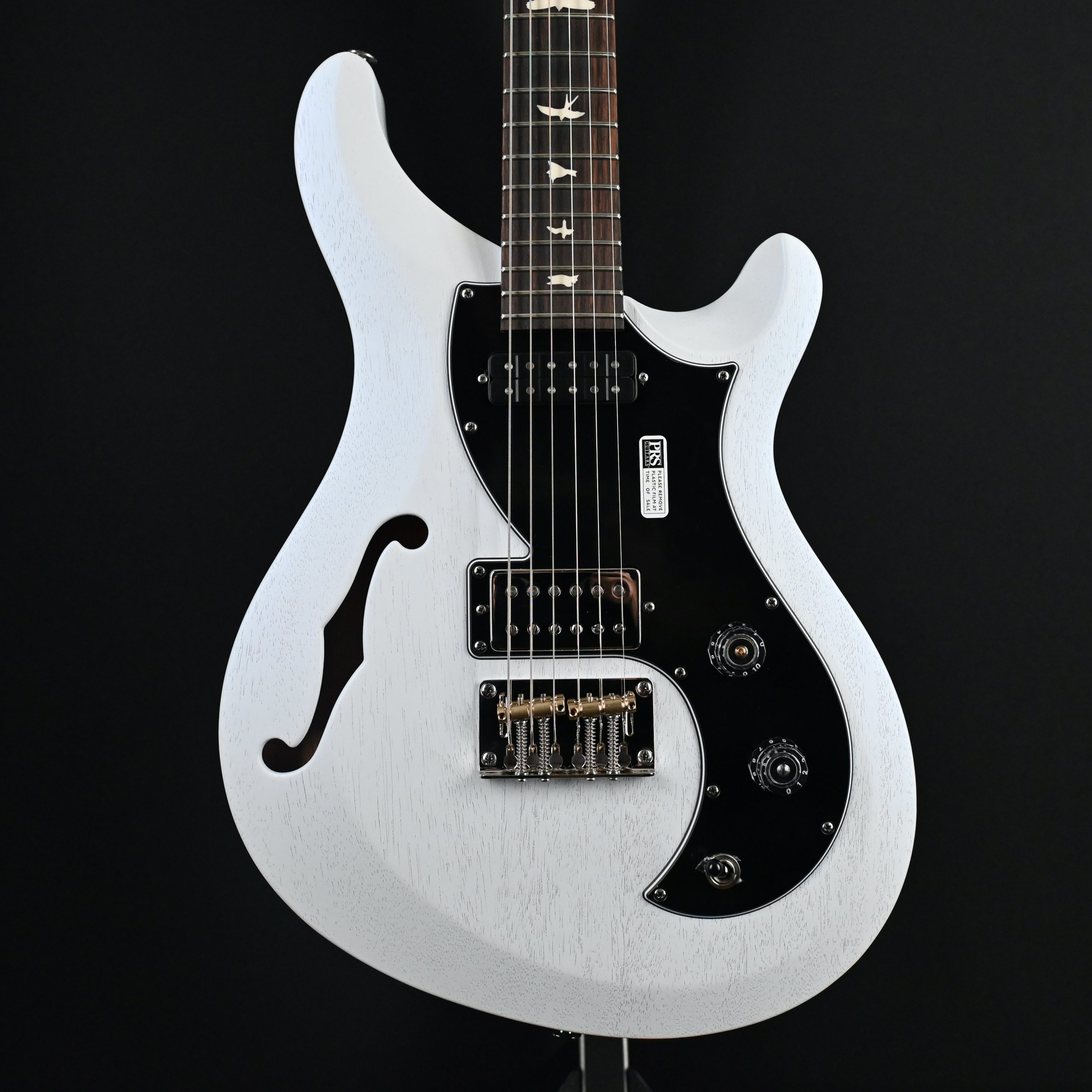 PRS S2 Vela Semi Hollow Satin Pearl White #541 - Bay Tunes Guitars