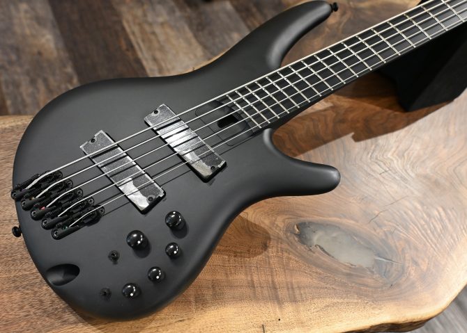 Ibanez Iron Label SRMS625EX-BKF Black Flat 5-String Bass #316