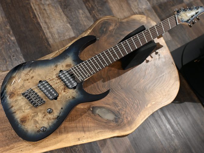 Ibanez RGMS7PB-CBS Cosmic Blue Starburst 7-String Guitar #388