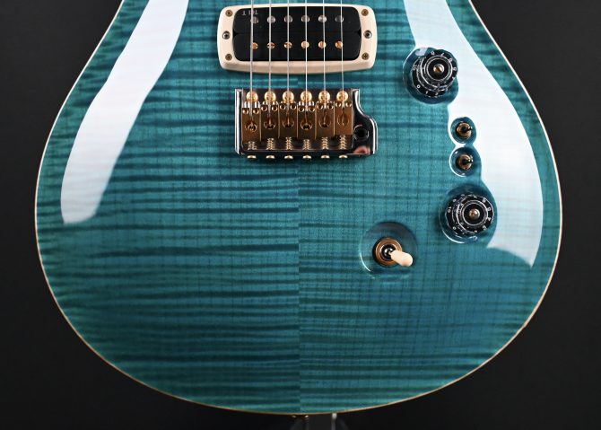 PRS Custom 24-08 10-Top Carroll Blue Electric Guitar #688