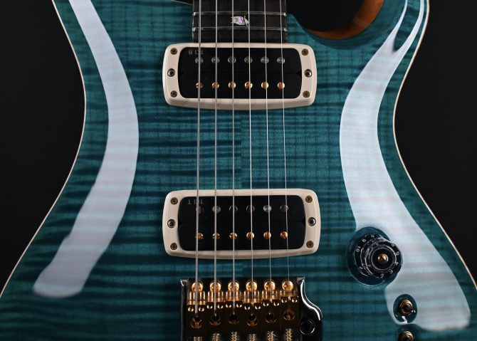 PRS Custom 24-08 10-Top Carroll Blue Electric Guitar #688