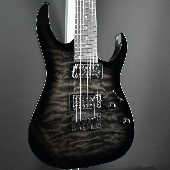Ibanez GRG7221QA-TKS Gio Transparent Black Sunburst #632