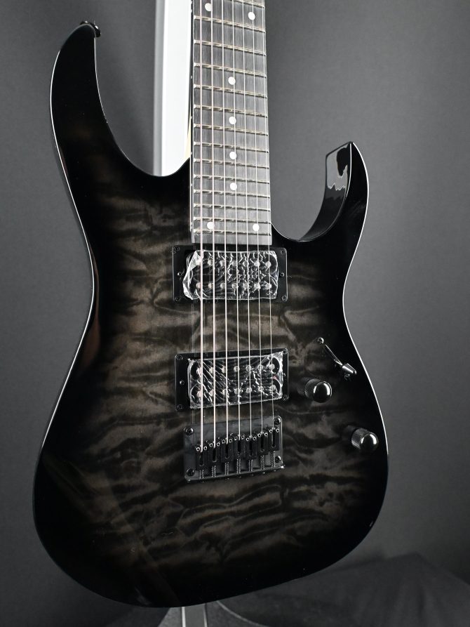 Ibanez GRG7221QA-TKS Gio Transparent Black Sunburst #632