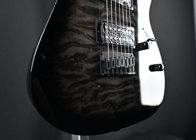 Ibanez GRG7221QA-TKS Gio Transparent Black Sunburst #632